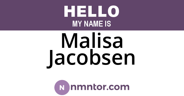 Malisa Jacobsen