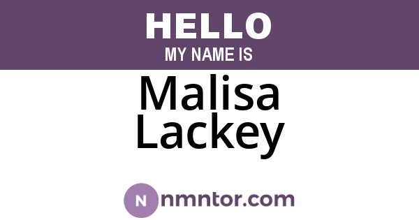 Malisa Lackey