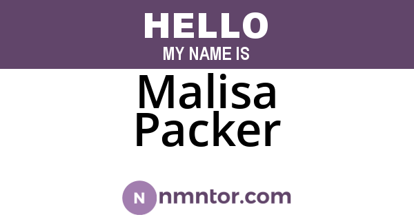 Malisa Packer