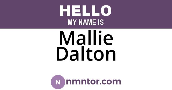 Mallie Dalton