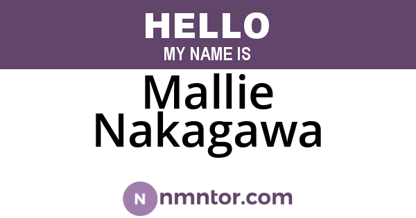 Mallie Nakagawa