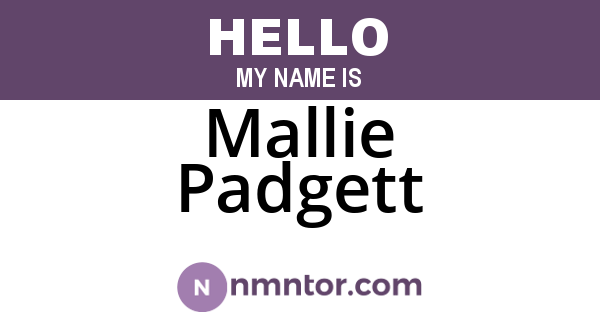 Mallie Padgett