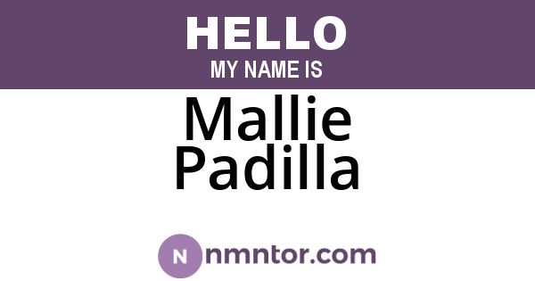 Mallie Padilla