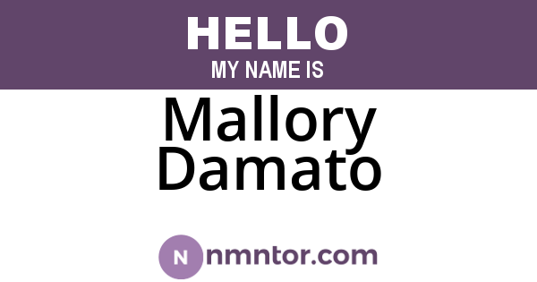 Mallory Damato