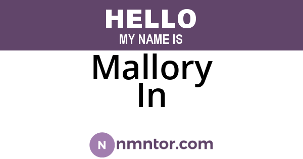 Mallory In