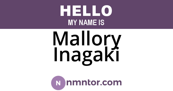 Mallory Inagaki