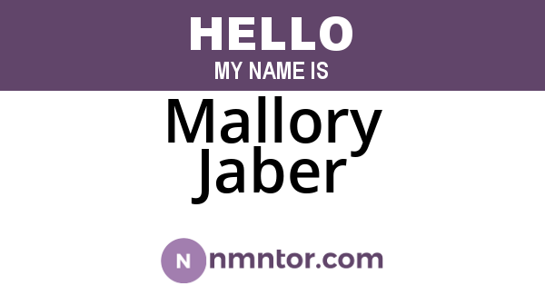 Mallory Jaber