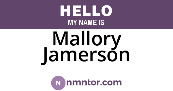 Mallory Jamerson