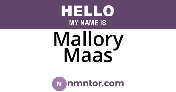 Mallory Maas