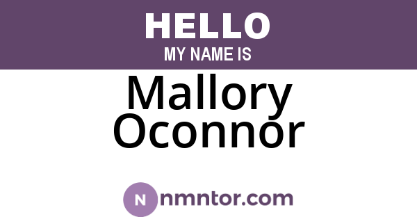 Mallory Oconnor