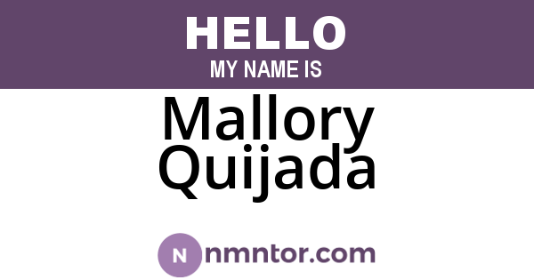 Mallory Quijada