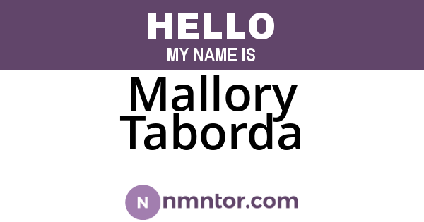Mallory Taborda