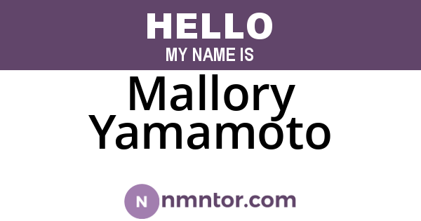 Mallory Yamamoto