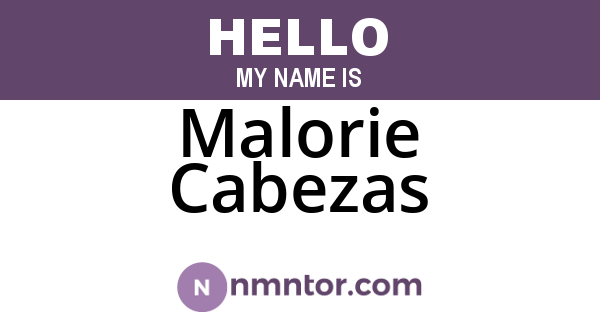 Malorie Cabezas