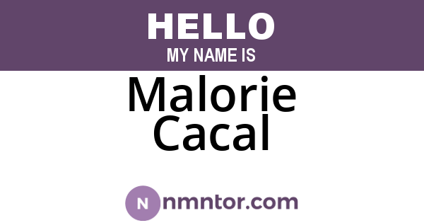 Malorie Cacal