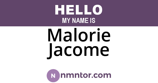 Malorie Jacome