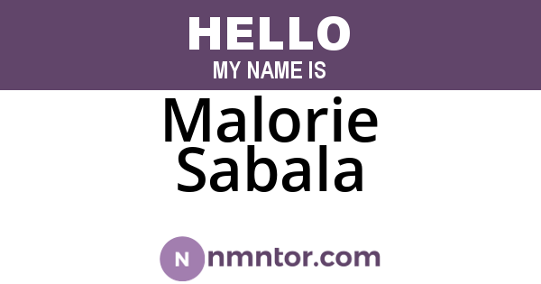 Malorie Sabala