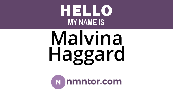 Malvina Haggard