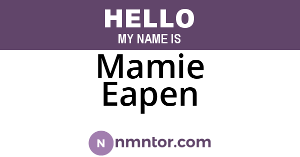 Mamie Eapen