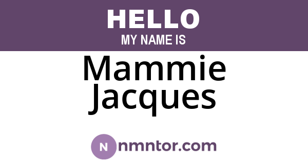 Mammie Jacques