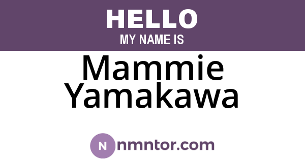 Mammie Yamakawa