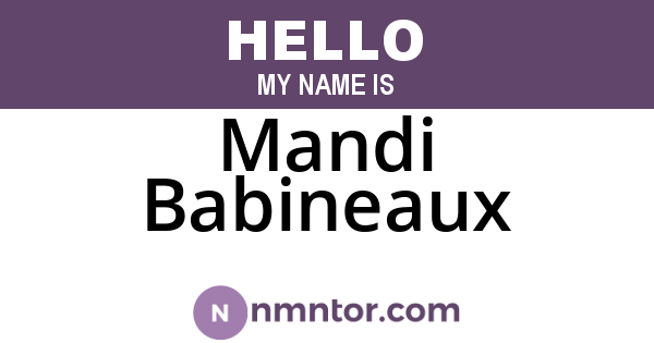 Mandi Babineaux