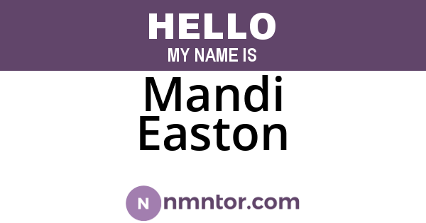 Mandi Easton
