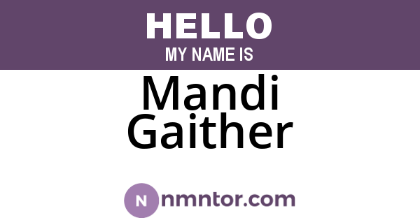Mandi Gaither