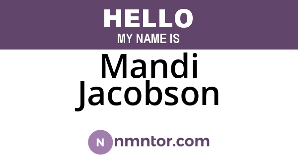 Mandi Jacobson
