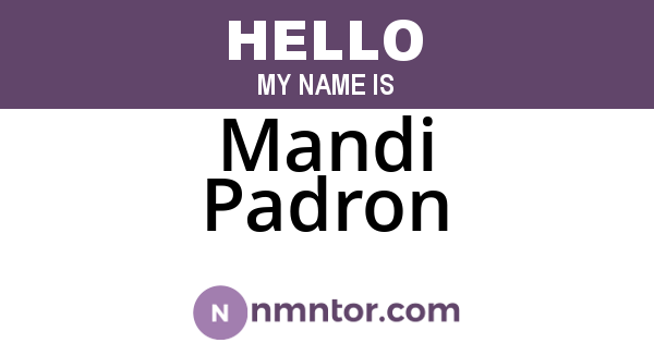 Mandi Padron