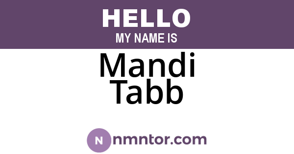 Mandi Tabb
