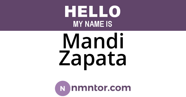 Mandi Zapata