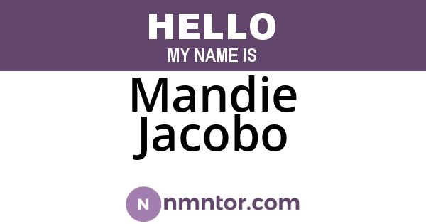 Mandie Jacobo
