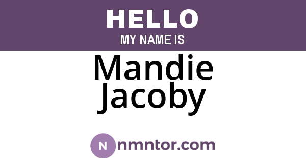 Mandie Jacoby