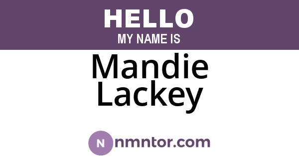 Mandie Lackey