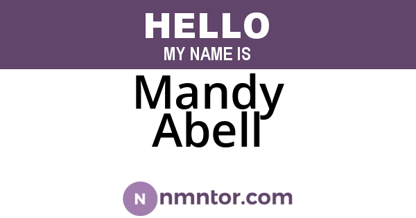 Mandy Abell
