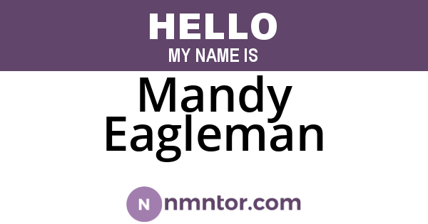 Mandy Eagleman