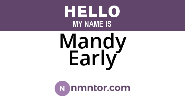 Mandy Early