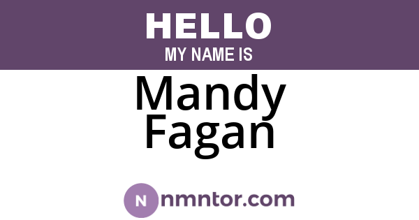 Mandy Fagan