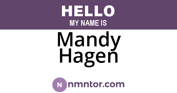 Mandy Hagen