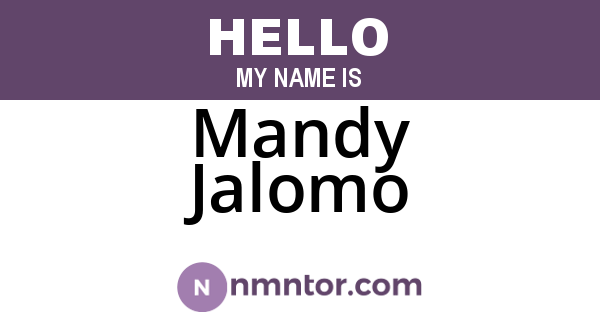 Mandy Jalomo