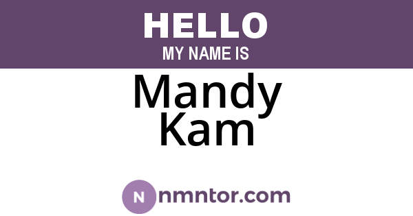 Mandy Kam