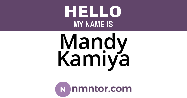 Mandy Kamiya