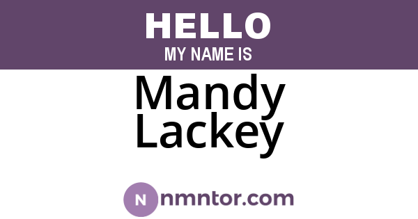 Mandy Lackey