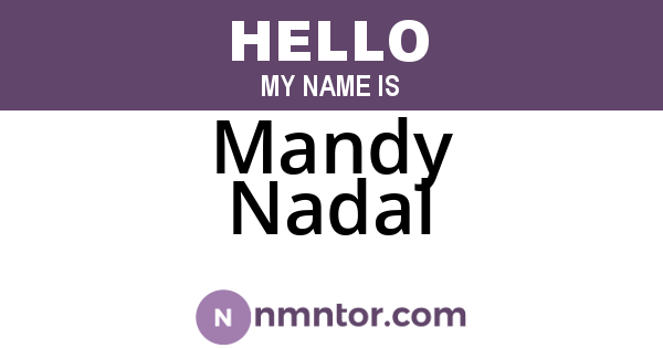 Mandy Nadal