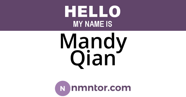 Mandy Qian