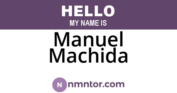 Manuel Machida