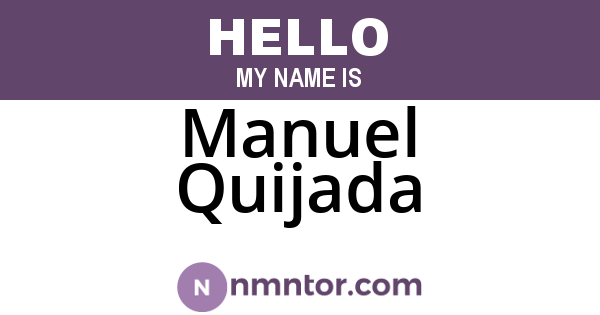 Manuel Quijada