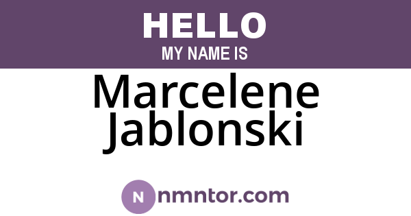 Marcelene Jablonski