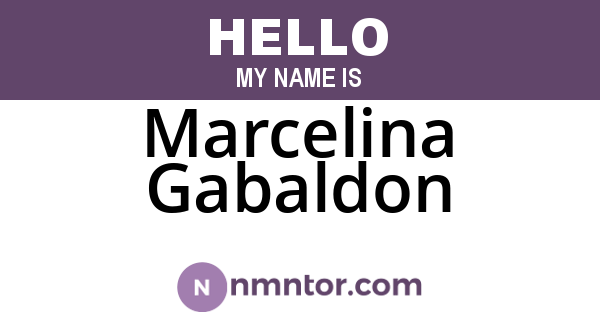 Marcelina Gabaldon